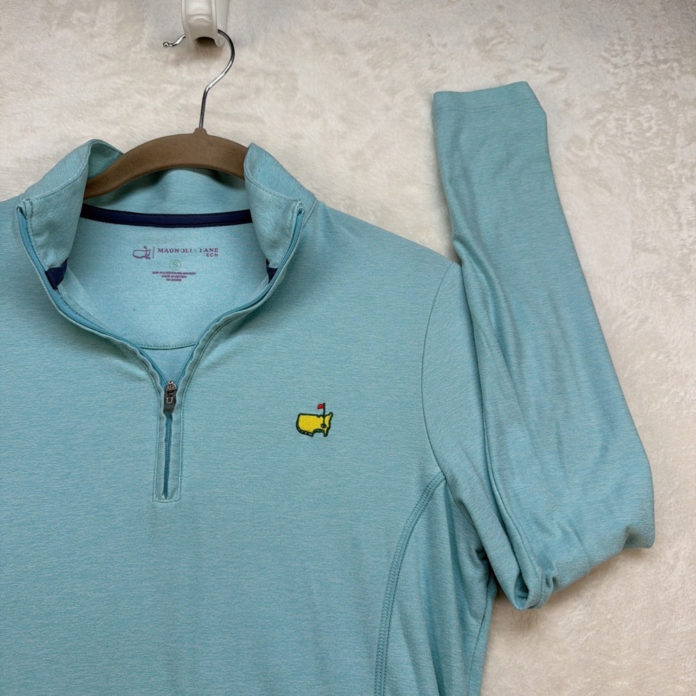 Masters Magnolia Lane Tech Quarter Zip Womens Small Golf Pullover Green